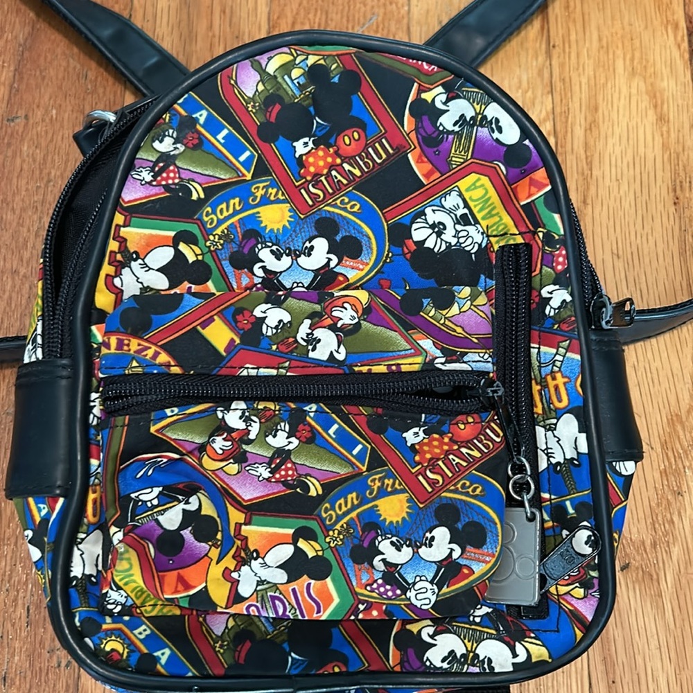 Vintage Nicole Miller Walt Disney Mini LP Bookbag